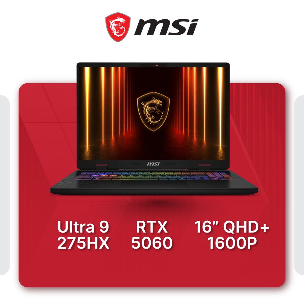 MSI Crosshair 16 HX AI D2XWFKG Productivity Laptop