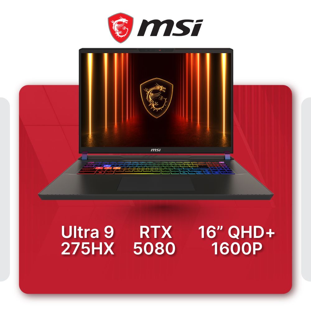 MSI Vector 16 HX AI A2XWIG Productivity Laptop
