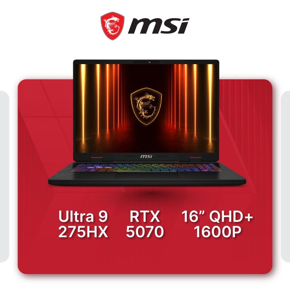 MSI Crosshair 16 HX AI D2XWGKG Productivity Laptop
