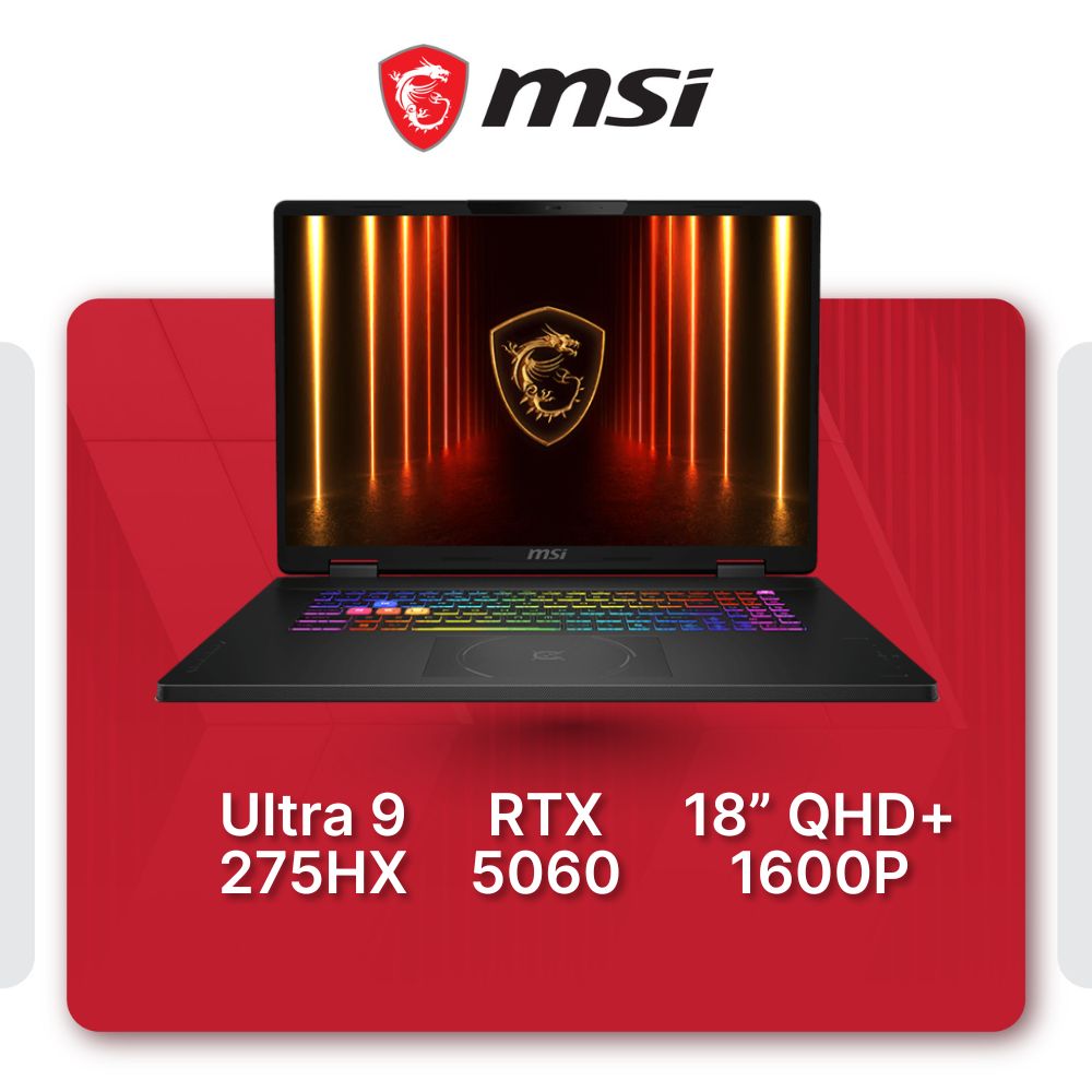 MSI Crosshair 18 HX AI A2XWFKG Productivity Laptop