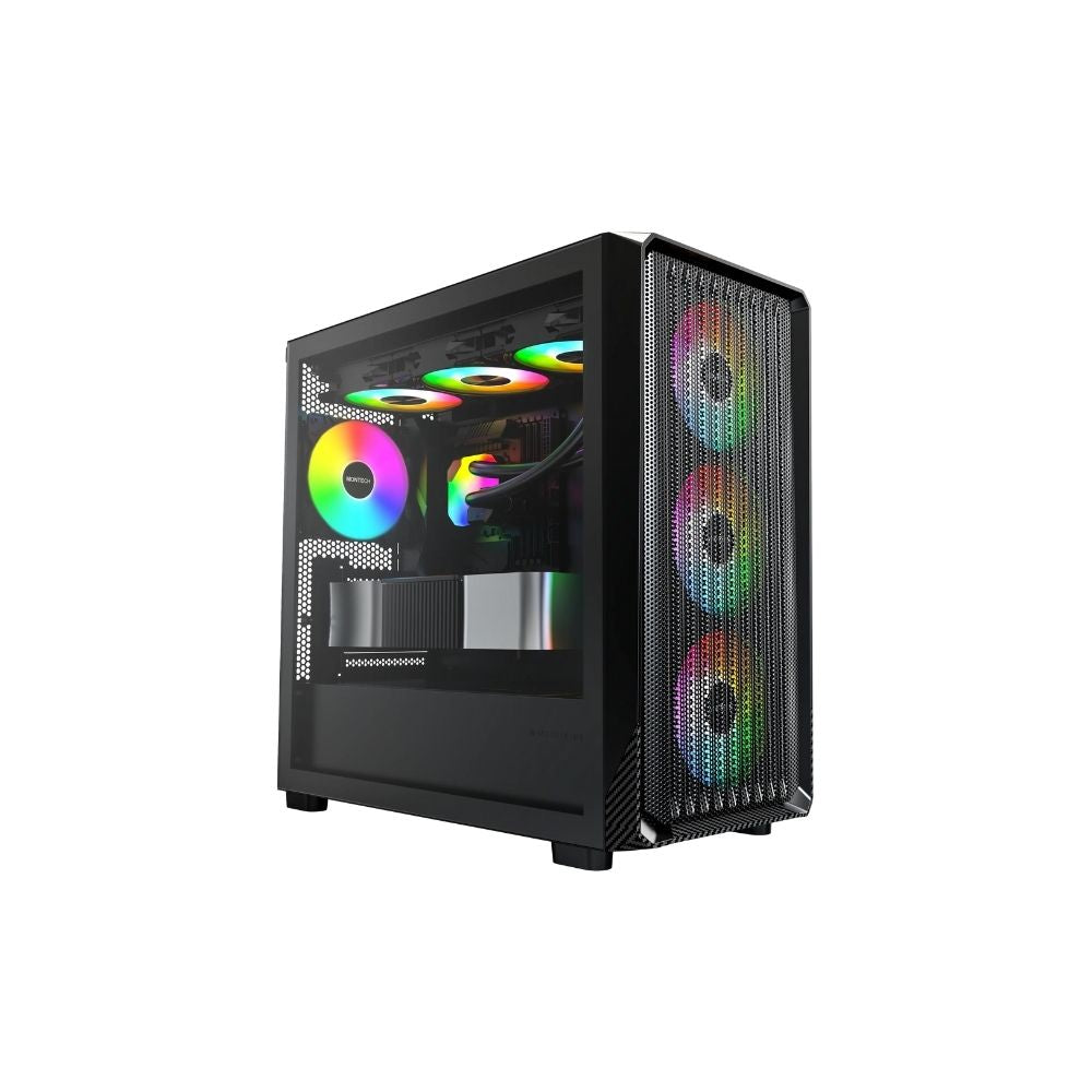 Montech X5M mATX Case – 4 Pre-Installed Fans Included