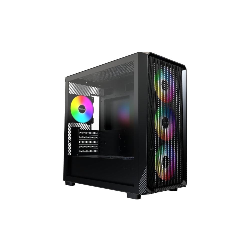 Montech X5M mATX Case – 4 Pre-Installed Fans Included