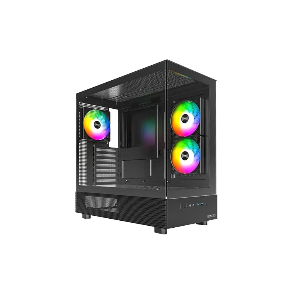 Montech XR ATX Case – Pre-Installed ARGB Fans