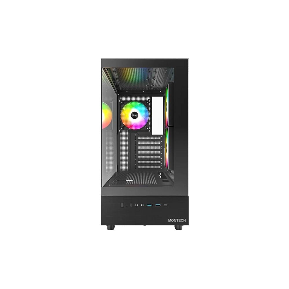 Montech XR ATX Case – Pre-Installed ARGB Fans