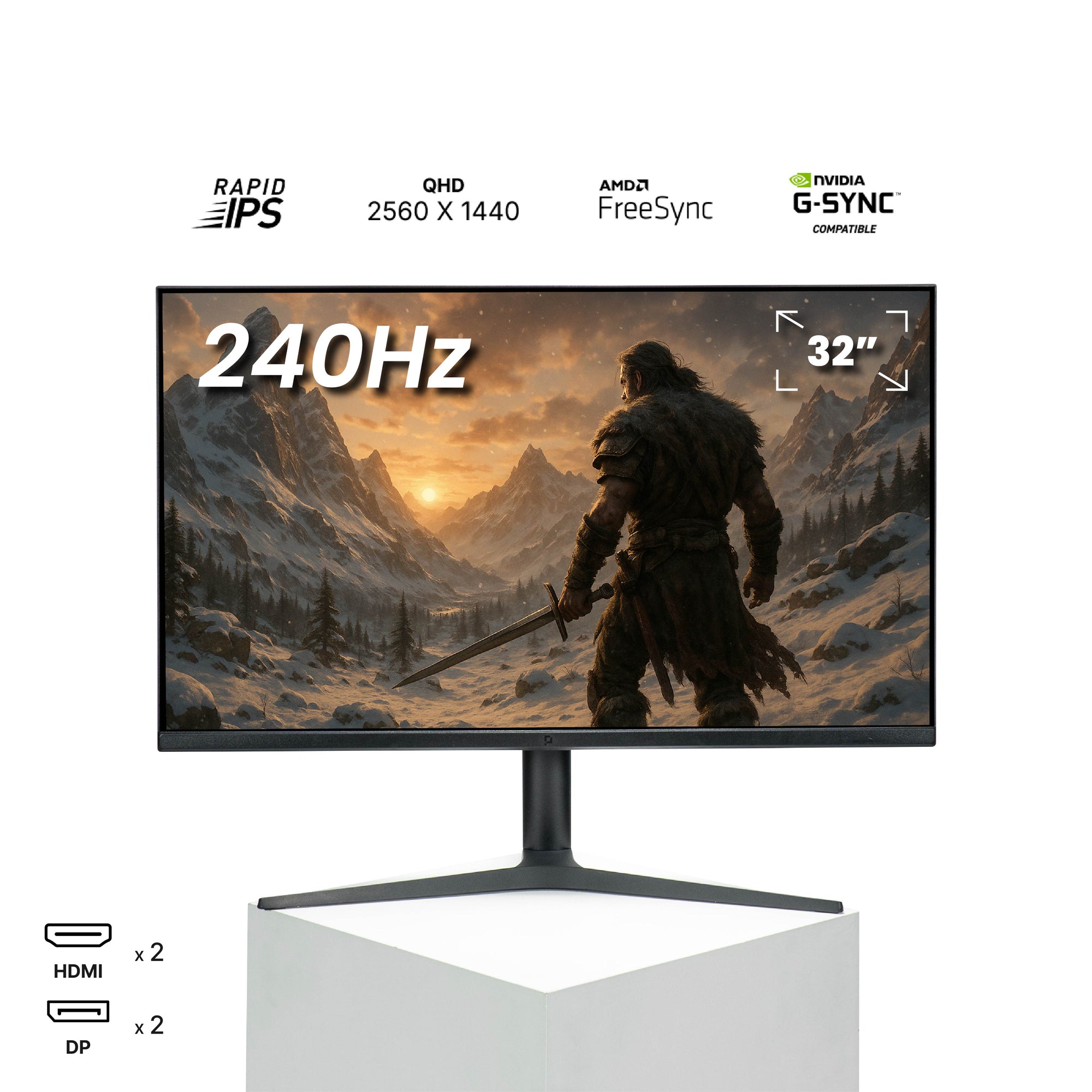 PX321B1 32" 240 Hz QHD 1440p Gaming Monitor - Mansa Computers