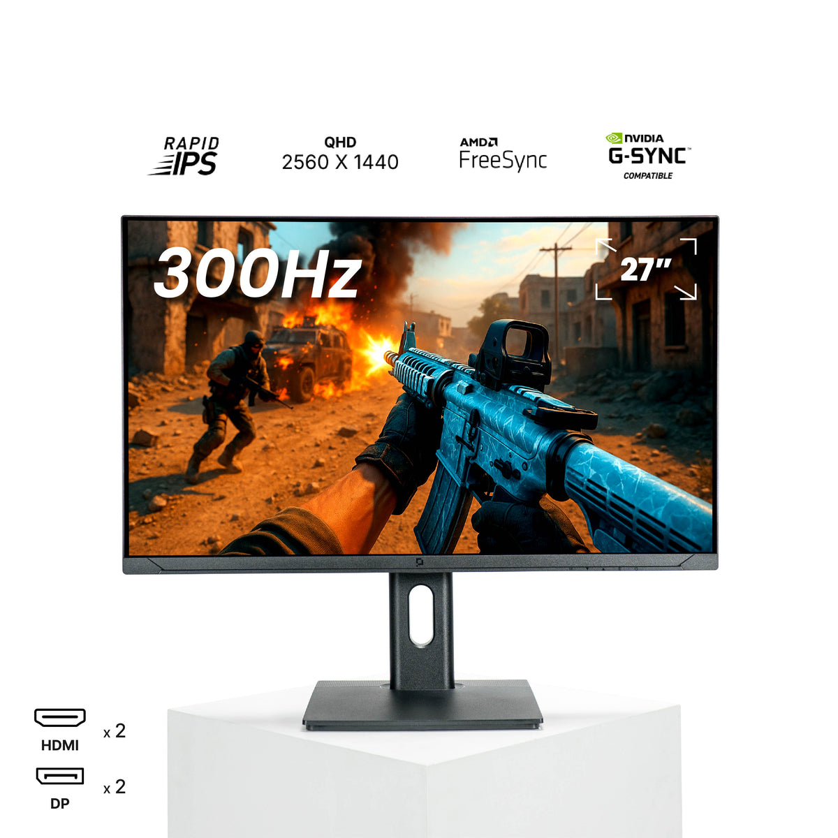 PX271H1 27" 300 Hz QHD 1440p Gaming Monitor - Mansa Computers