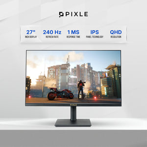 Pixle PX271G1 27" 240 Hz QHD 1440p Gaming Monitor