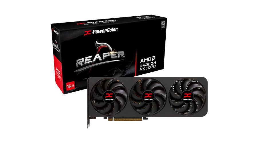 Powercolor RX 9070 Reaper 16 GB GDDR6 Graphic Card - Mansa Computers