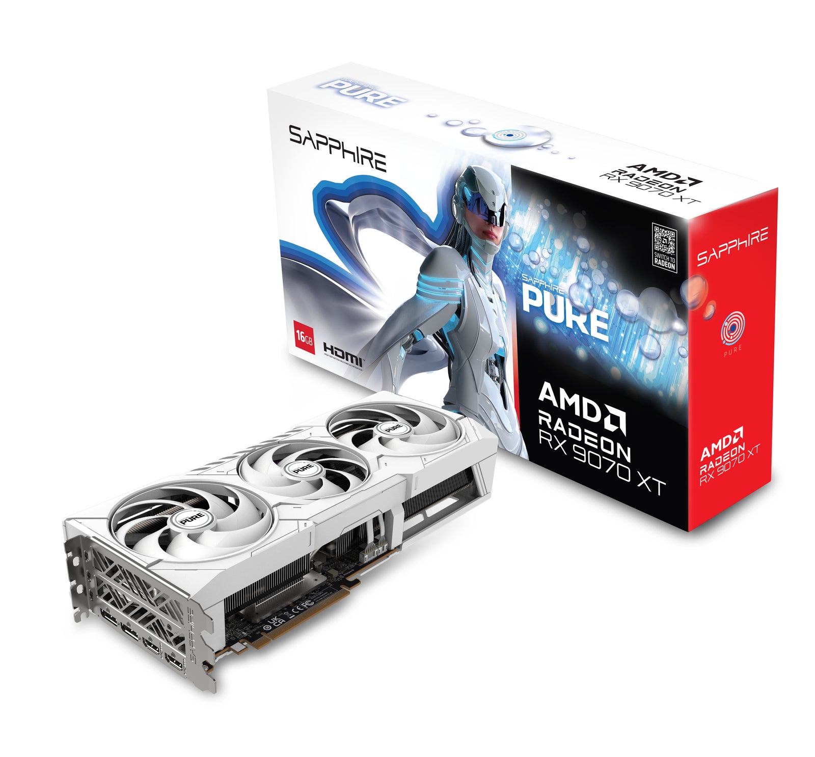 Sapphire RX 9070 XT Pure 16GB GDDR6 Graphics Card - Mansa Computers