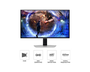 SAMSUNG 27” 360Hz G60SD Odyssey OLED G6 Adjustable QHD Gaming Monitor