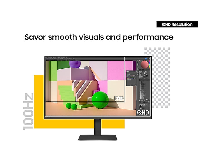 SAMSUNG 24” 100Hz S60UD ViewFinity S6 Adjustable QHD Monitor - Mansa Computers