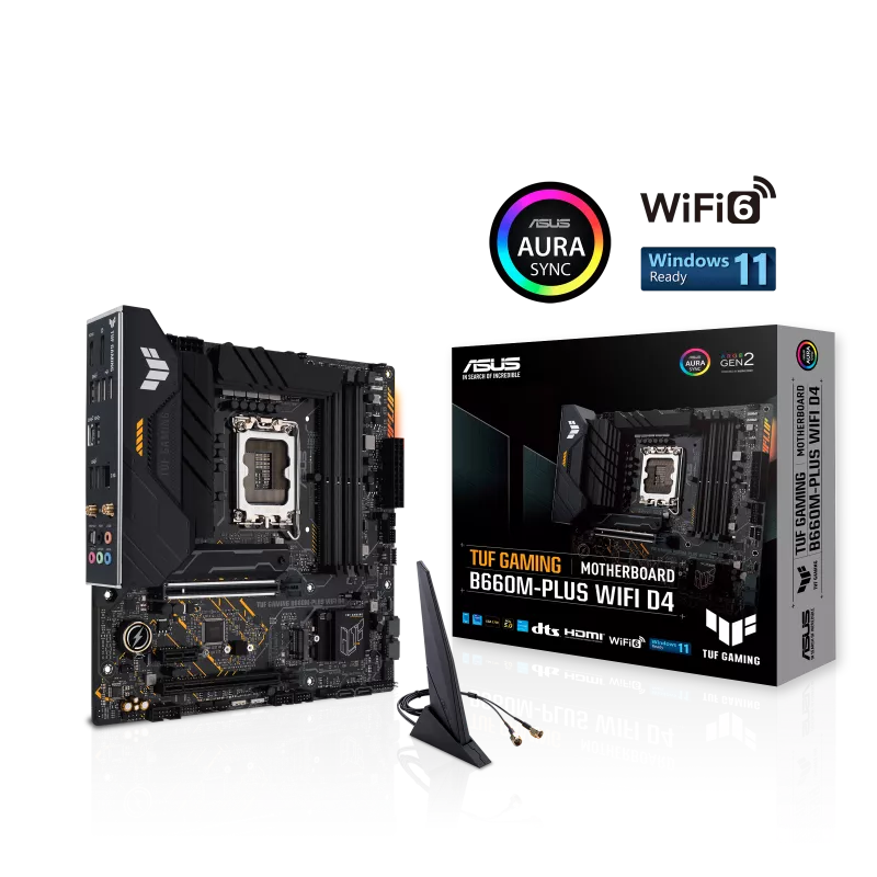 ASUS B660M-Plus TUF Gaming Wi-Fi 6 & Bluetooth DDR4 Motherboard