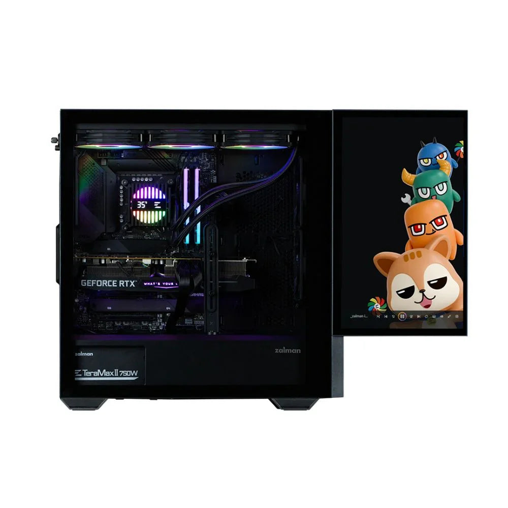 ZALMAN Z10 DS – ATX Mid Tower Case with Display Passthrough