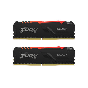 Kingston RGB Fury Beast DDR4 16GB (2 x 8GB) 3600 MHz Ram