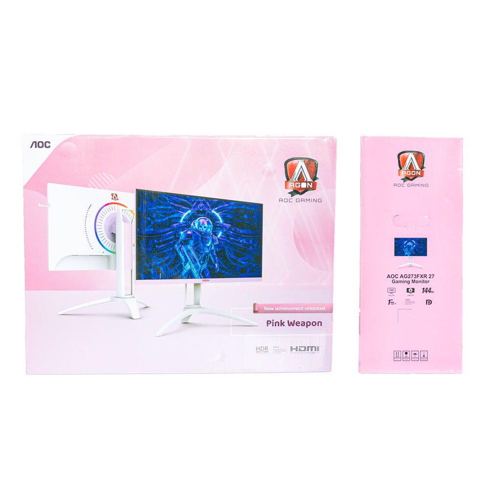 AOC AGON AG273FXR 27 Gaming Pink Monitor - Mansa Computers