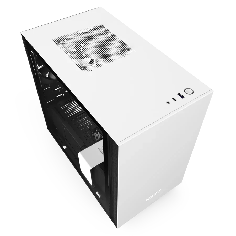 NZXT H210i ITX Case (Matte White) - Mansa Computers